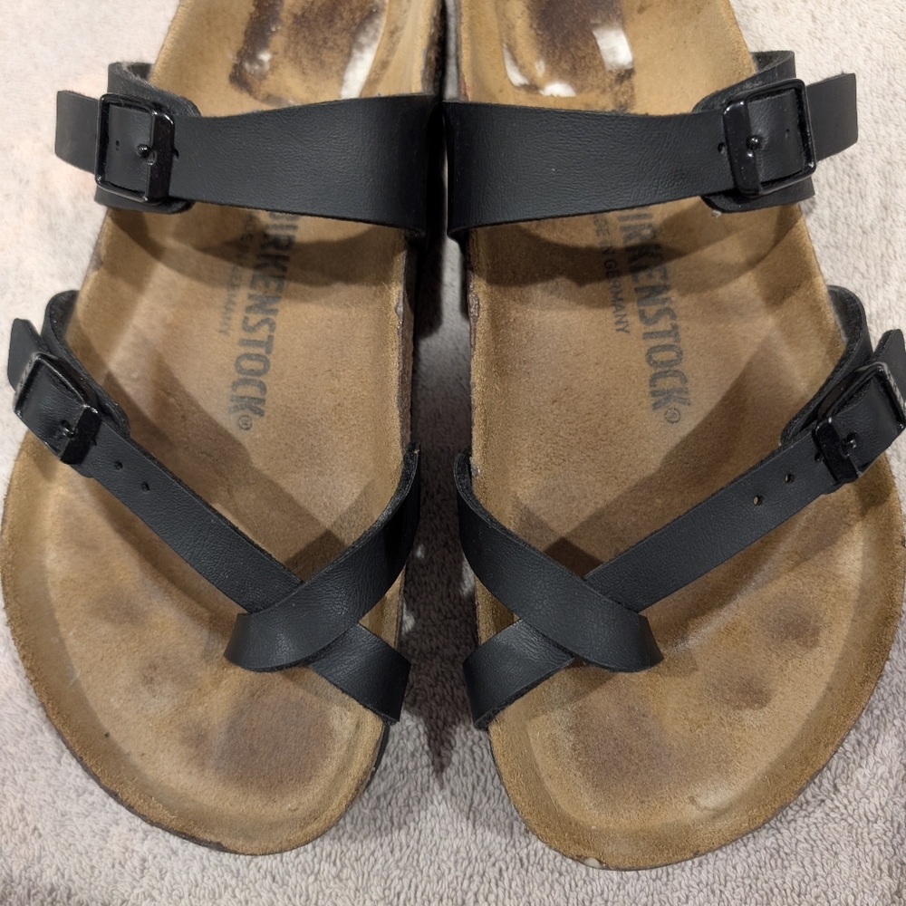 Birkenstock Mayari  Women's Size 39/8.5 Black Toe Loop Strap Sandal